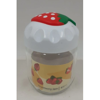 Çilek Desenli Kavanoz 1 Adet 425 Cc Royaleks-CK425