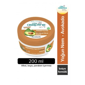 Cire Aseptine Soft Avokado Özlü Yoğun Nemlendirici Prebiyotikli Krem 200 ml