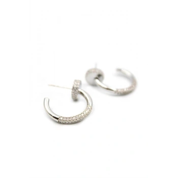 Çivi Küpe - Gümüş