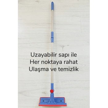 Çok Amaçlı Cam Silme Fırçası - Silikon Uçlu Çekçek - Tüy Toplayıcı Döner Başlıklı