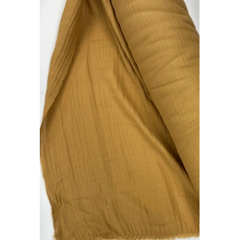 Çok Amaçlı Müslin Pamuklu Bebek Örtü ve Battaniye Kumaşı Müslin Bez Açık Kahve 37