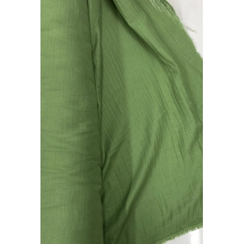 Çok Amaçlı Müslin Pamuklu Bebek Örtü ve Battaniye Kumaşı Müslin Bez Haki 82