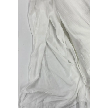 Çok Amaçlı Müslin Pamuklu Bebek Örtü ve Battaniye Kumaşı Müslin Bez Kırık Beyaz 11