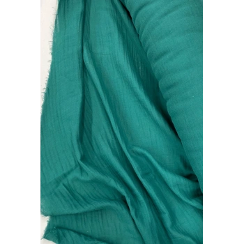 Çok Amaçlı Müslin Pamuklu Bebek Örtü ve Battaniye Kumaşı Müslin Bez Petrol Yeşili 41