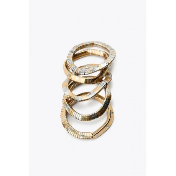 Çoklu Lastkli Bilezik - Altın