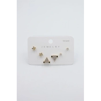 Çoklu Set Küpe - Altın