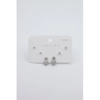 Çoklu Set Küpe - Gümüş