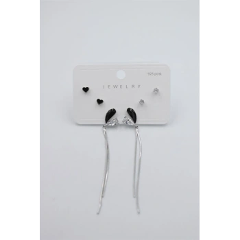 Çoklu Set Küpe - Gümüş