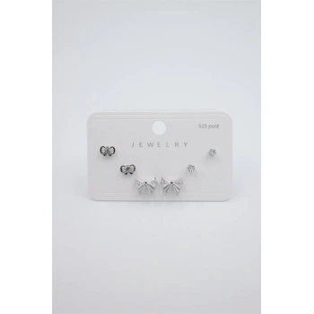 Çoklu Set Küpe - Gümüş