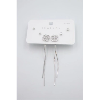 Çoklu Set Küpe - Gümüş