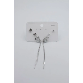 Çoklu Set Küpe - Gümüş