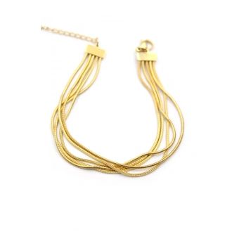 Çoklu Zincir Bileklik - Altın