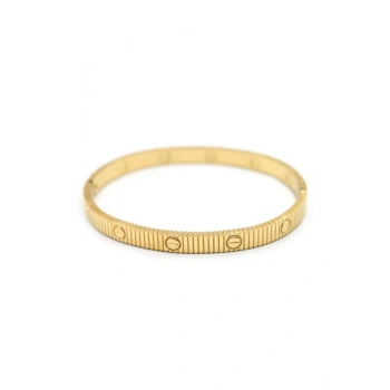 Crt Love Taşsız Bilezik - Altın