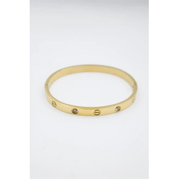 CRT Model Taşlı Bilezik - Altın