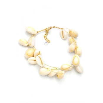 Deniz Kabuğu Halhal - Beyaz