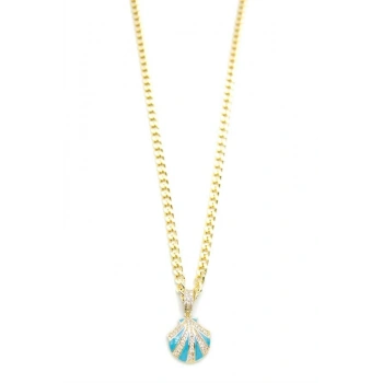 Deniz Kabuğu Kolye - Altın