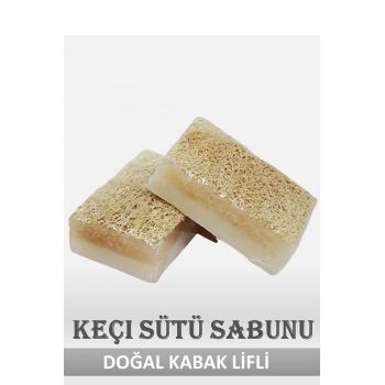 Doğal Kabak Lifli Keçi Sütü Sabunu