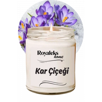 Doğal Özel Seri Kokulu Dekoratif Kavanoz Mum 210 cc - Kar Çiçeği - RYL