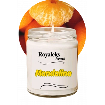 Doğal Özel Seri Kokulu Dekoratif Kavanoz Mum 210 cc - Mandalina Esansı - RYL