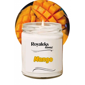 Doğal Özel Seri Kokulu Dekoratif Kavanoz Mum 210 cc - Mango Esansı - RYL