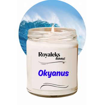 Doğal Özel Seri Kokulu Dekoratif Kavanoz Mum 210 cc - Okyanus Esansı - RYL