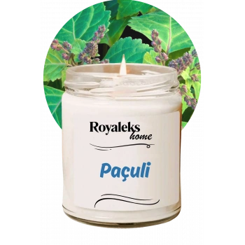 Doğal Özel Seri Kokulu Dekoratif Kavanoz Mum 210 cc - Paçuli Esansı - RYL
