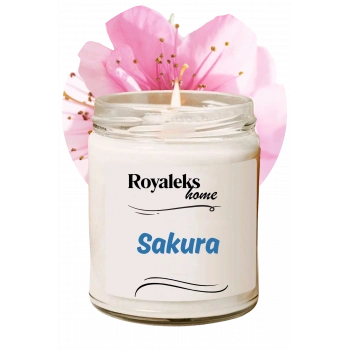 Doğal Özel Seri Kokulu Dekoratif Kavanoz Mum 210 cc - Sakura - RYL