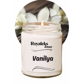 Doğal Özel Seri Kokulu Dekoratif Kavanoz Mum 210 cc - Vanilya - RYL