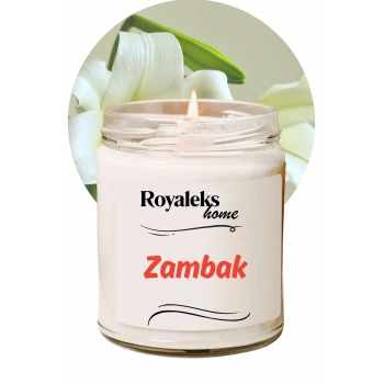 Doğal Özel Seri Kokulu Dekoratif Kavanoz Mum 210 cc - Zambak Esansı - RYL