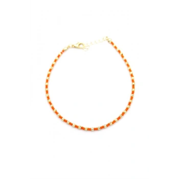 Dorika Boncuk Halhal - Turuncu