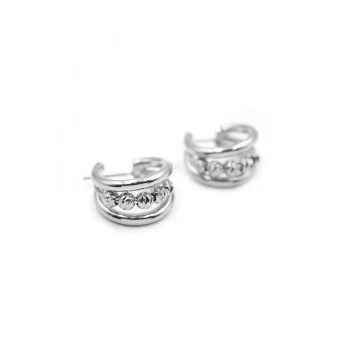 Dorika Halka Küpe - Gümüş