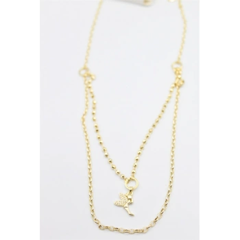 Dorika Zincir Melek Kolye - Altın