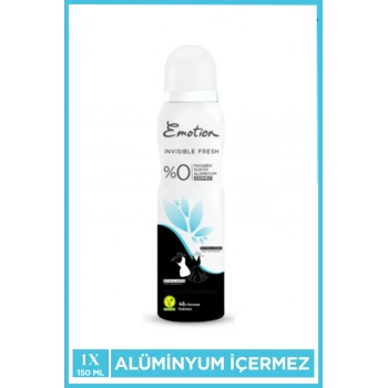 Emotion Invisible Fresh Black & White Kadın Deodorant 150ml Vegan, Leke Bırakmaz