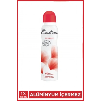 Emotion Romance Kadın Vegan Deodorant 150 Ml Hızlı Kurur, Leke Bırakmaz