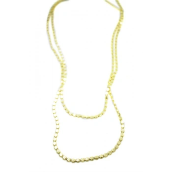 Ezme Zincir Kolye - 90cm - Altın