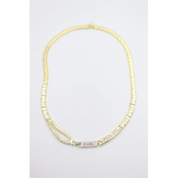 Fermuar Kolye - Altın