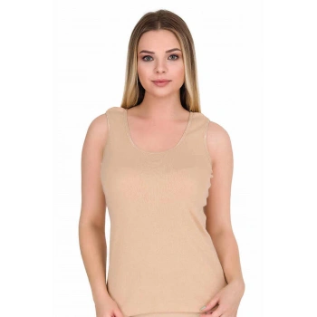 Geniş Askılı Elestan Likralı Kadın Atlet Ten 2127B