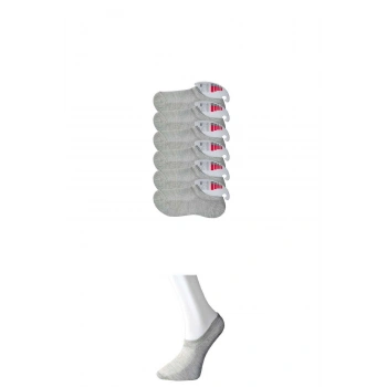 Gri Kadın Görünmez Çorap 6 çift