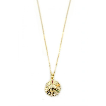 Güneş Kolye - Altın