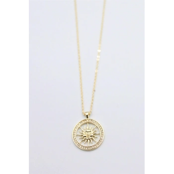 Güneş Kolye - Altın