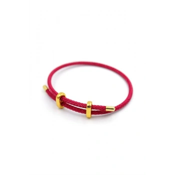 Hasır Bileklik - Fuşya