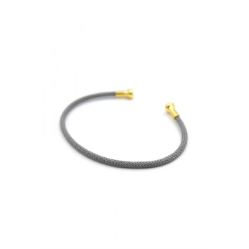 Hasır Pndr Bileklik - Gri