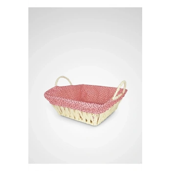 Hasırlı Bezli Ekmek Sepeti Dikdörtgen Renkli Royaleks-8822