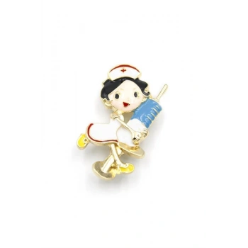 Hemşire Broş - Beyaz