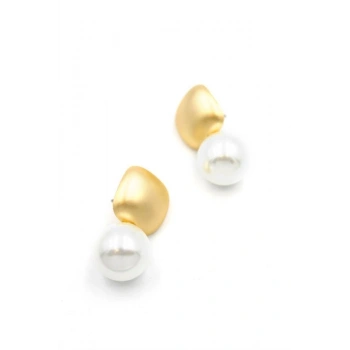 İncili Küpe - Altın