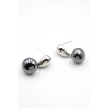 İncili Küpe - Gümüş