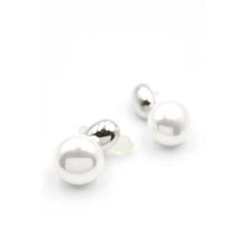 İncili Küpe - Gümüş