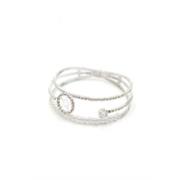 İncili Su Yolu Bileklik - Gümüş