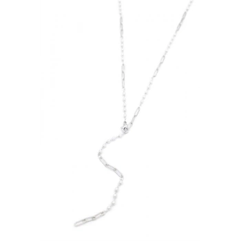 İncili Y Kolye - Gümüş