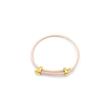 İp Bileklik - Açık Pembe